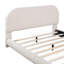 Lit plateforme en tissu d'ameublement Teddy