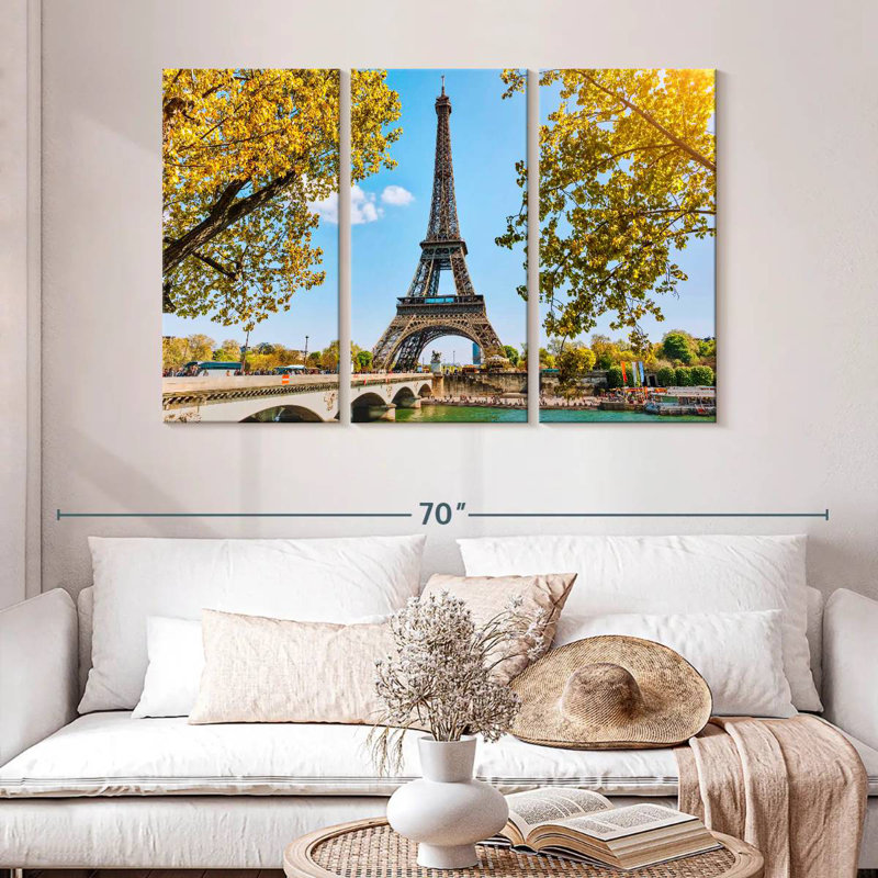 Nicci Paris Tour Eiffel au printemps, H 32 po x l 50 po
