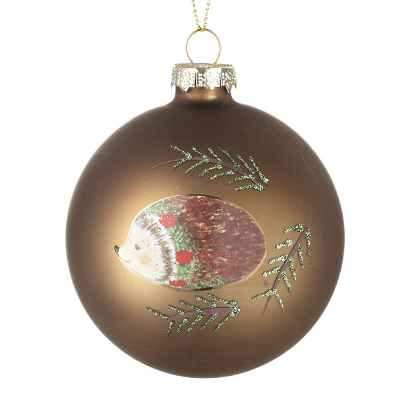 8cm Glass Animals Bauble