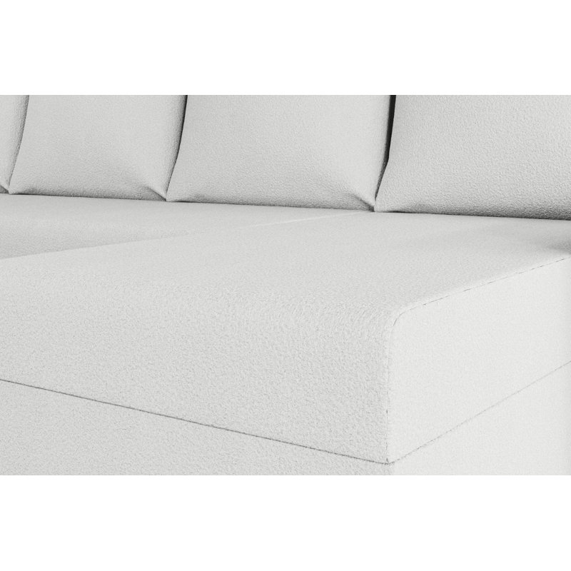 Benedicto 5 Seater Corner Sofa , White - NowOrNever01