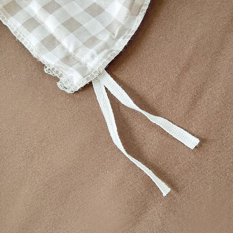 Gingham Duvet Cover Set, Grid Simple Geometric Square Pattern Comforter Cover, Soft Plaid Washed Microfiber Bedding Cover