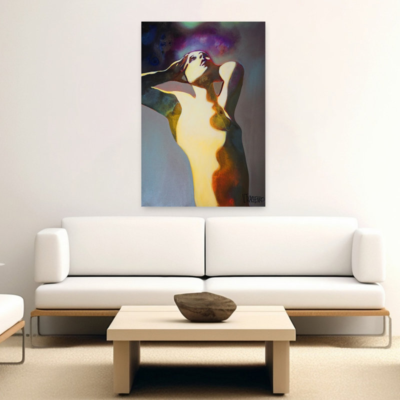 Art dramatique contemporain éthéré, H 60 po x l 40 po