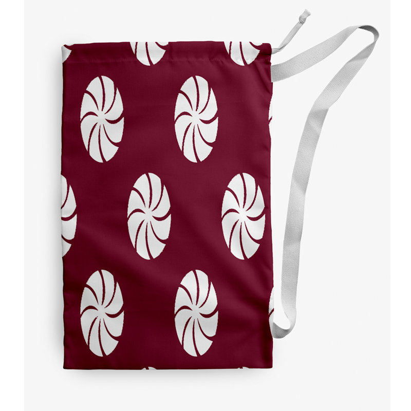 Fabric Laundry Bag with Handles, Medium (36" H x 28" W), Dark Red