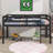 Twin Raised Loft Bed With Ladder-61052271