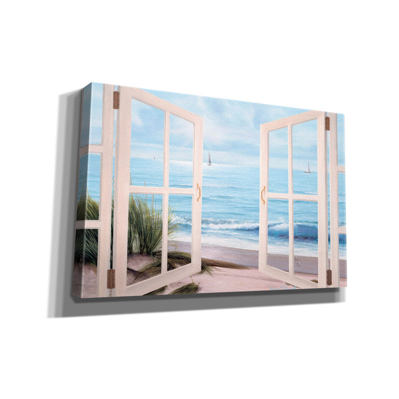 «Sandpiper Beach Door» par Diane Romanello, H 26 po x l 40 po x P 1,5 po