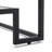 Square Tempered Glass End Table With Metal Frame,accent Modern Side Table With Additional Storage Shelf-129151908-129151931