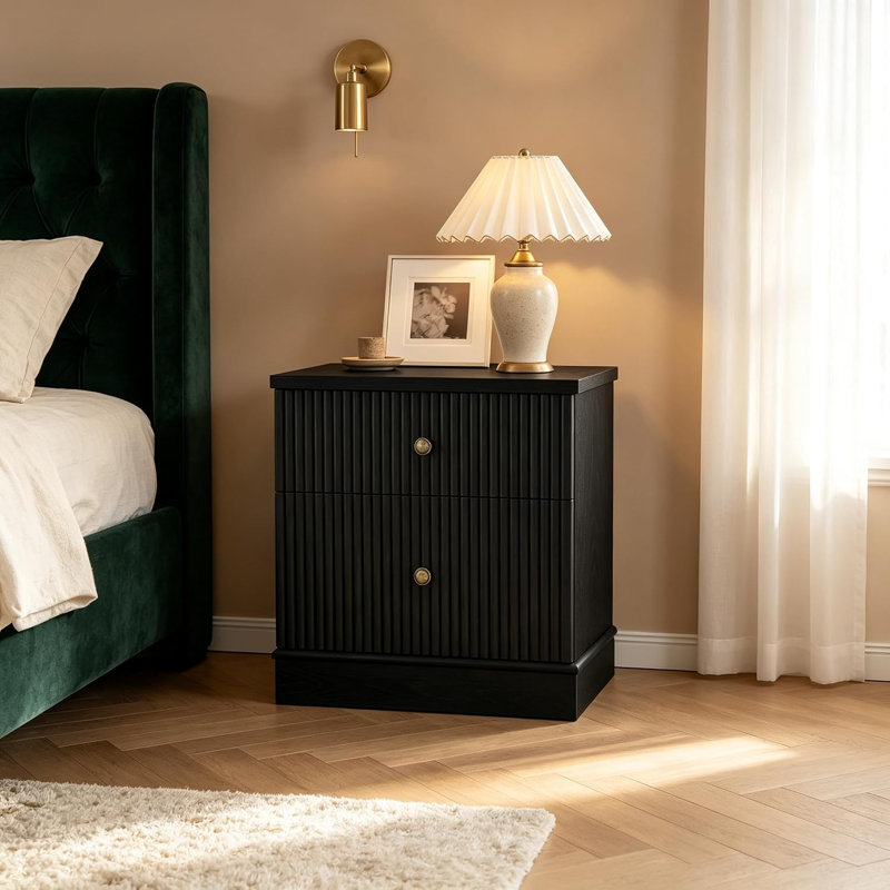 57.7 W Chest of Drawers, Black