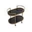 Bartlett Metal Bar Cart with Wheels