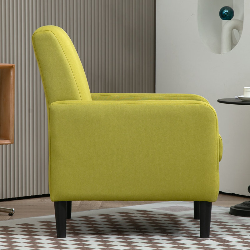 upholstery 26.2'' wide armchair, Yellowish Green Polyester