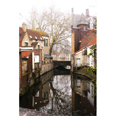 One-of-a-Kind Original Ed Swonger Canal de Brugge # 3 - reproduction de photo