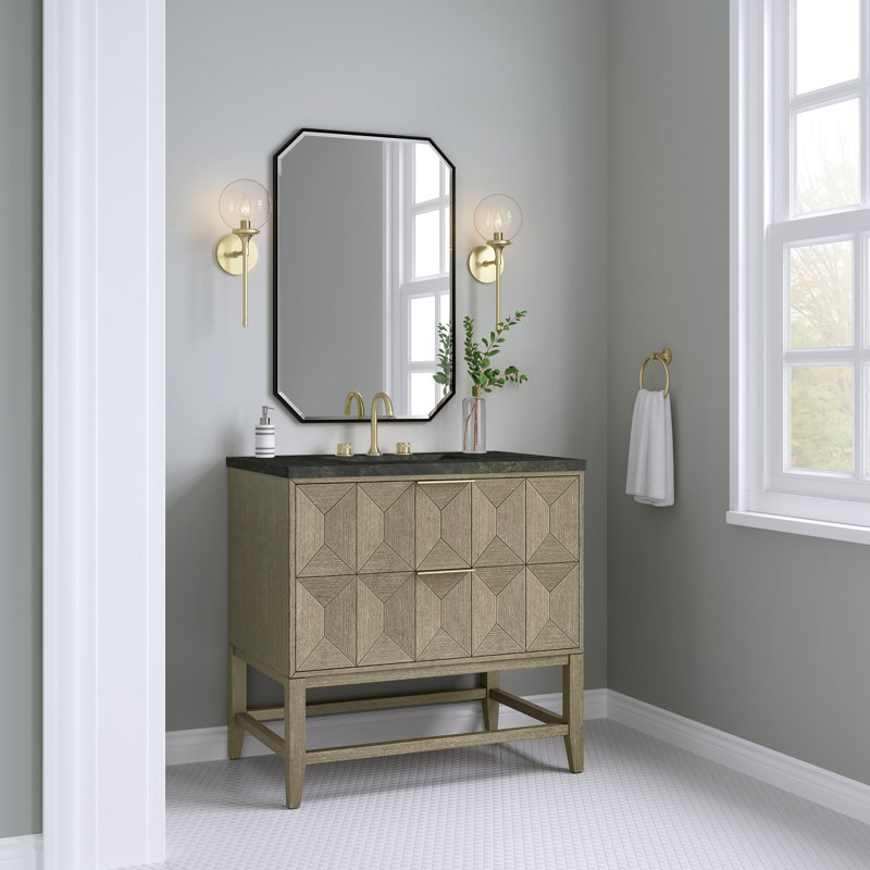 Emmeline 36'' W Single Vanity, 8" Widespread, Pebble Oak, Phantome Eclos