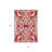 3' X 5' Red And Ivory Damask Washable Indoor Outdoor Area Rug