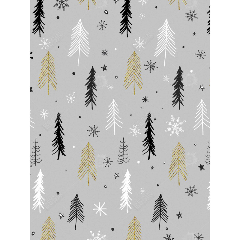 Christmas Tree Pattern Duvet Cover | Holiday Bedroom Decor