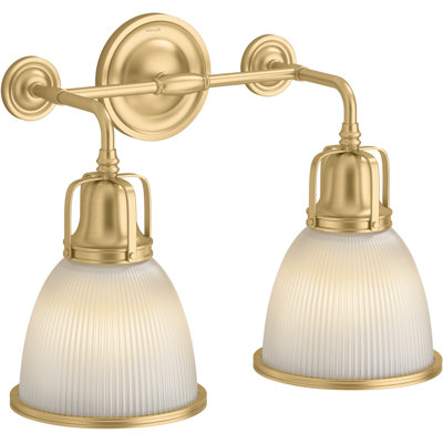 Hauksbee Two-Light Bell Sconce