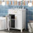 24"Bathroom Vanity Combo With Ceramic Sink