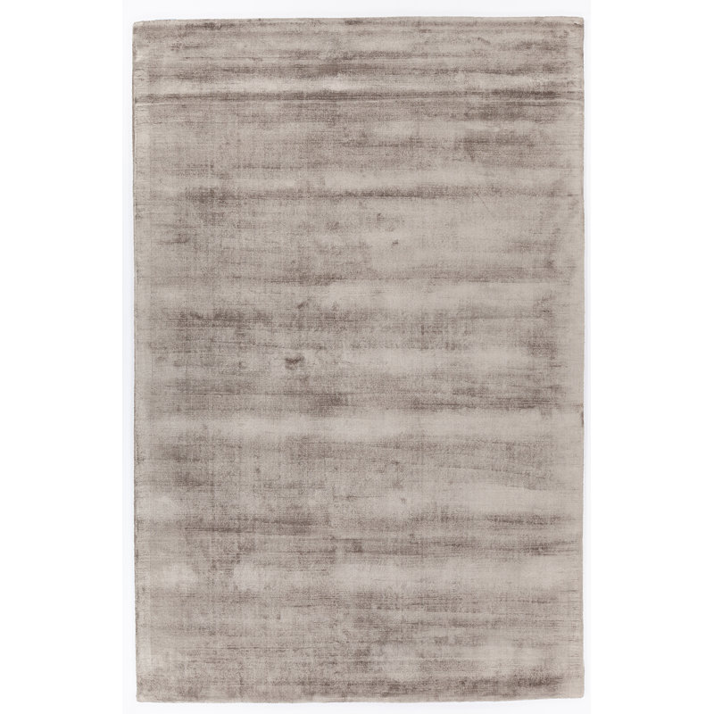 Tapis dhurrie zone grise fait main Swader, Rectangle 5 pi x 7 pi 6 po
