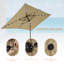 Parasol de marché rectangulaire 10 pi x 6,5 pi Lunsford-801967651