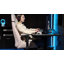 Velvet Gaming Chair with Headrest