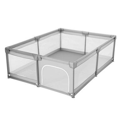 Baby Playpen, 78.7″ x 70.3″ Extra Large Playpen for Babies Toddlers, Indoor/Outdoor Baby Fence Play Yard, No-Gap Safety Activity Centre with 50 Ocean Balls, Zippered Door & Soft Breathable Mesh