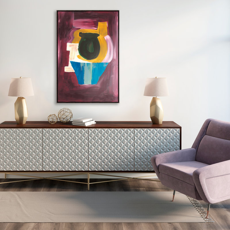 Playground III Painting by Helen Parker, Glass Coat, 55.5" H x 37.5" W