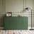 59-inch modern wavy sideboard, curved contour design storage cabinet
