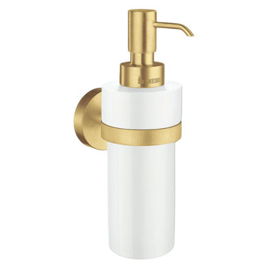 HOME WALLMOUNTED HOLDER WITH PORCELAIN SOAP DISPENSER