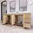 Irline 83.46'' Double Bathroom Vanity with Acrylic Top-886720509