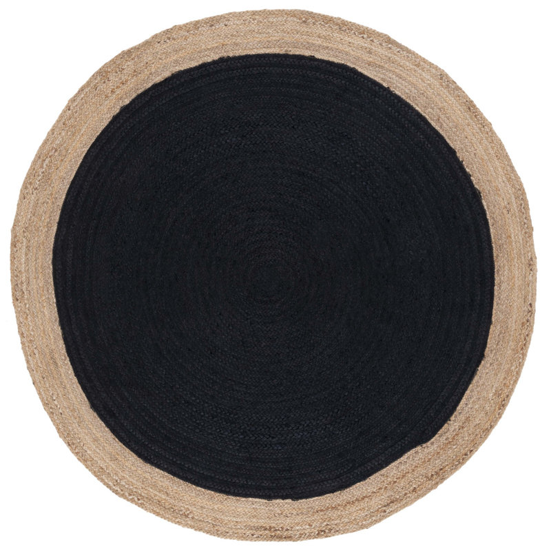 Galbin Natural Fiber Hand Woven Jute Rug, Round 6'