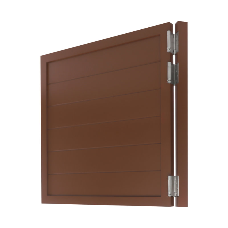 Porte de séparation en bois 35,4 x 35,4 po, Brun