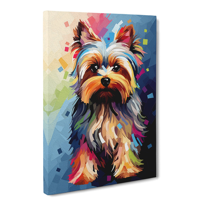 Yorkshire Terrier Orphism No.2 - Wrapped Canvas