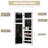 12'' Wide Over-the-Door Jewelry Armoire