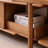 Simple Solid Wood Retractable TV Cabinet