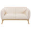 Sofa 2 Seater Tamirra Boucle Light Beige-19919456
