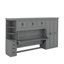 Lit escamotable simple avec garde-robe, armoire et bureau intégrés-627742583