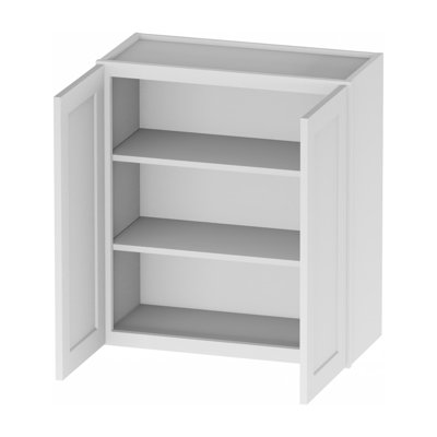 Kindwood Eco Shaker Ready-to-Assemble Wall Cabinet 30" Height, 2 Door