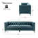 Brinna Contemporary 84" Upholstered Button-tufted Sofa with Metal Legs