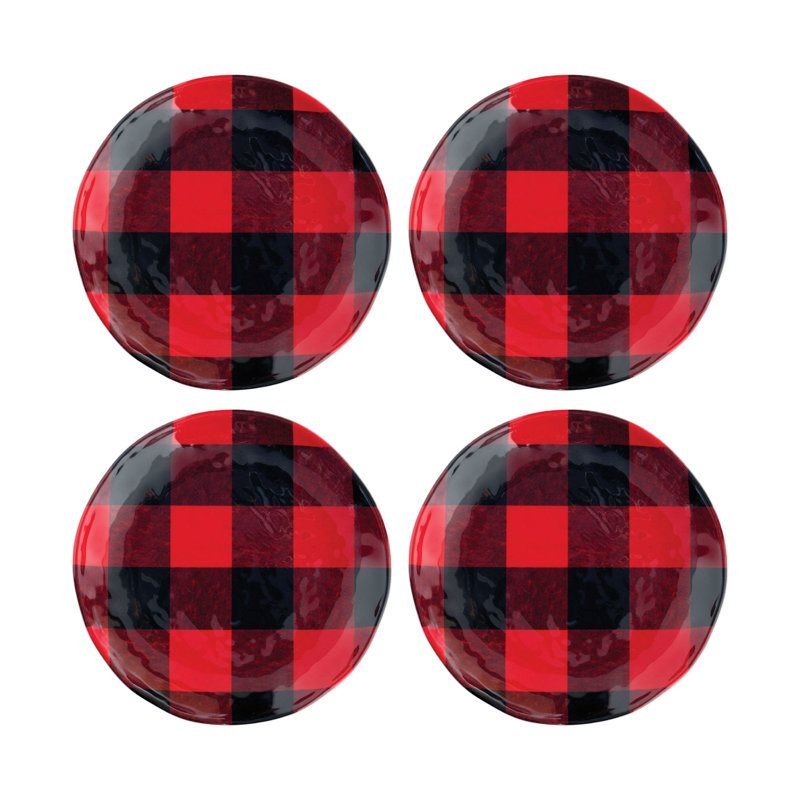 Buffalo Plaid, 6" Melamine Plate S12