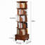 Bibliothèque d'angle rotative à 360 degrés avec 6 niveaux, idéale pour les petits espaces et le rangement multifonctionnel dans n'importe quelle pièce.-883187691