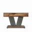 Table basse carrée 31,5 "- Table de chevet moderne en bois rustique avec base Crisscross, table d'appoint industrielle
