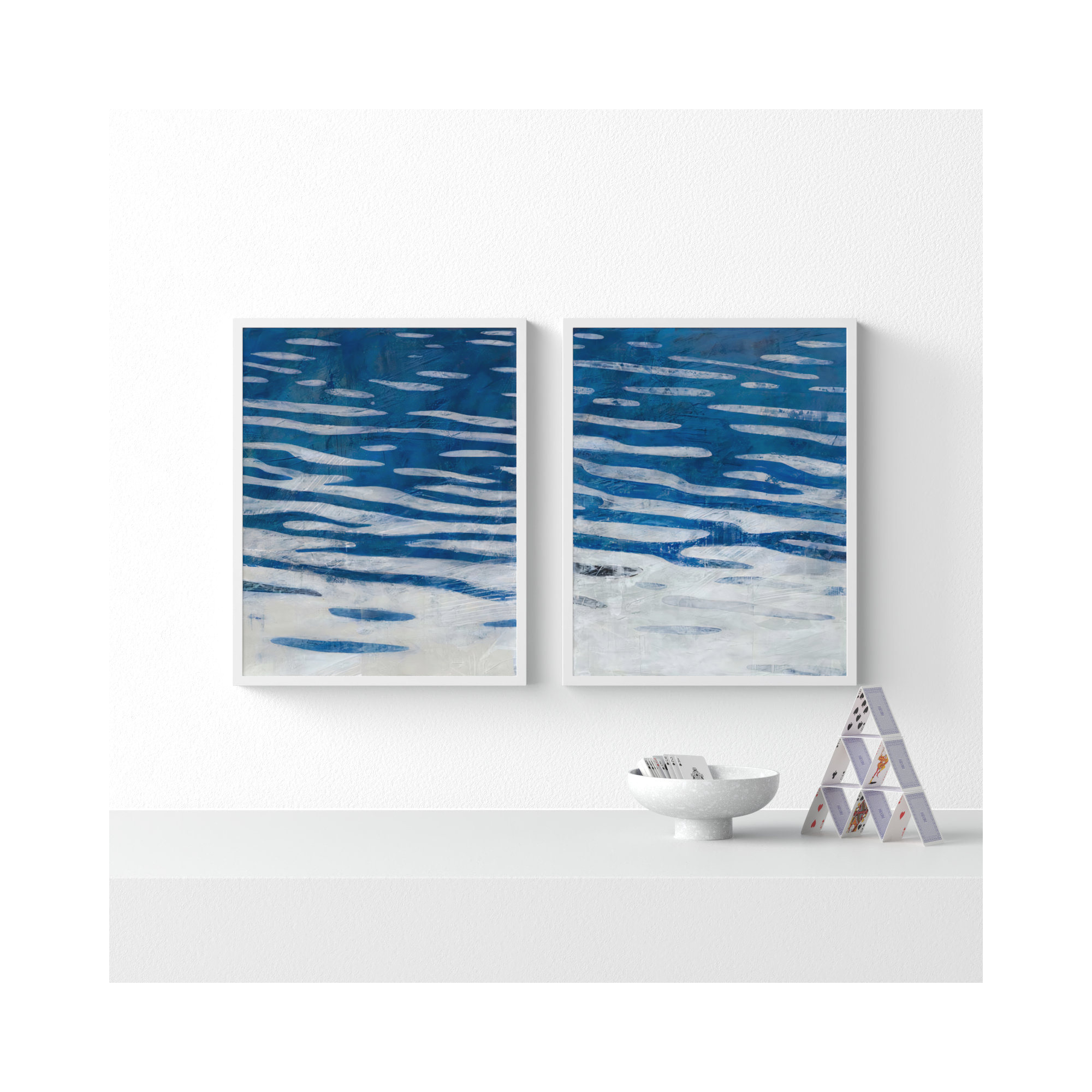 Oceanview By Ivo Stoyanov by Ivo Stoyanov, 25" H x 40" W x 1.25" D, White Framed