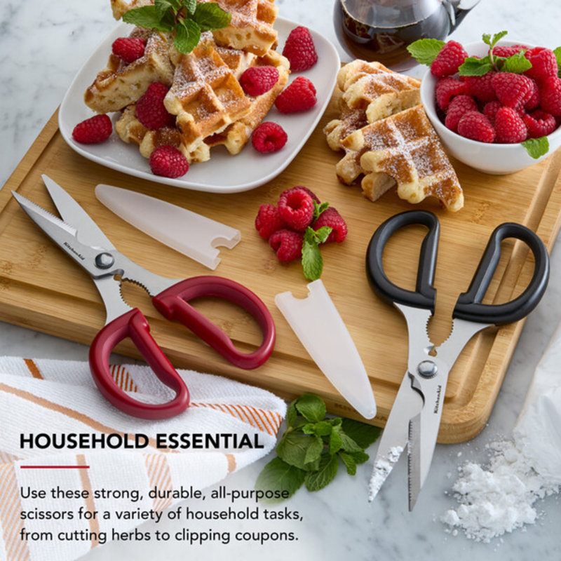 KitchenAid Classic 2 Piece Multi-Purpose Shear Set, Red/Black