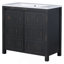 Armoire de salle de bain 36 "Retro Espresso