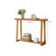 Console étroite de 36 pouces en bois moderne avec tablette de rangement à 2 niveaux pour l'entrée ou le salon, table de canapé mince pour le couloir ou derrière le canapé - Moutarde miel-31954392-31954383