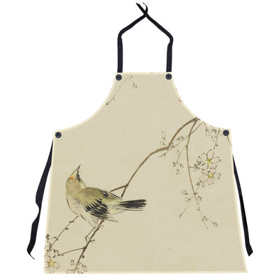 Tablier d’aquarelle keito sato et fleurs japonaises