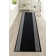 Greek Key Border Black Low Pile Slip Resistant Rugs
