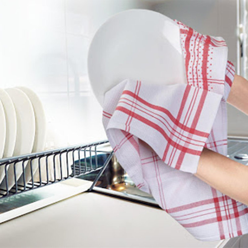 Cotton Stripe Jacquard Dish Cloth Kitchen Towel