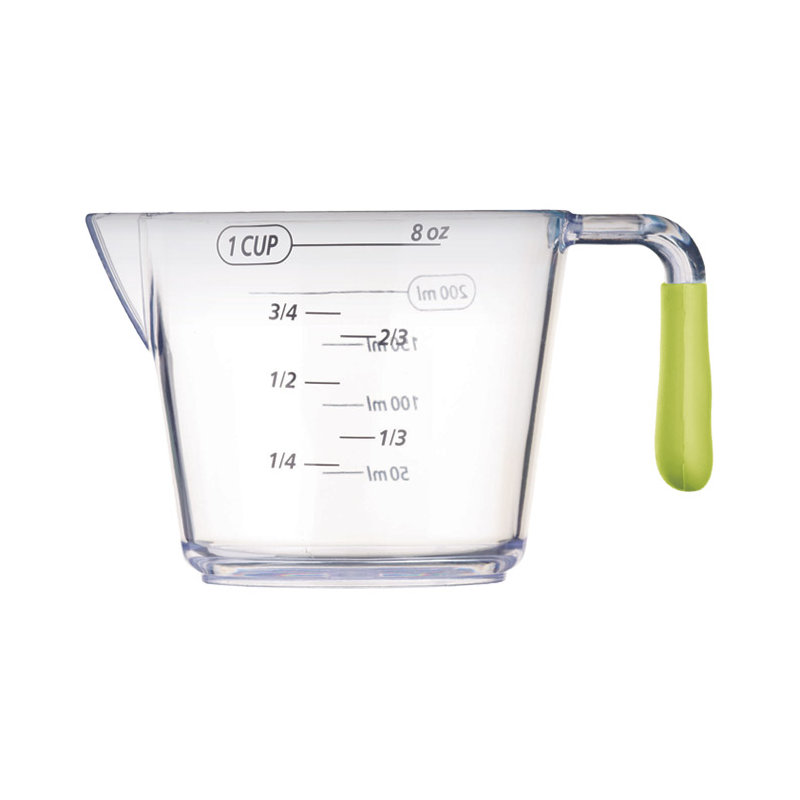 Colourworks 3 Piece Green Acrylic Measuring Jug Set