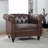 Byrom 32'' Faux Leather Sofa-388968865-386391089