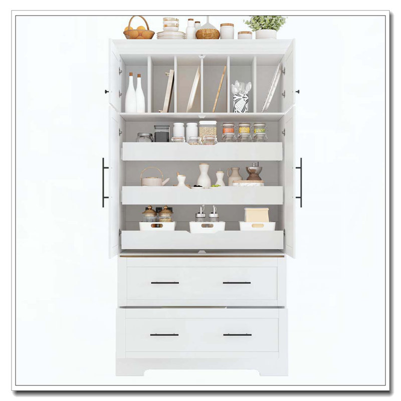 Armoire de rangement Farmry, Blanc