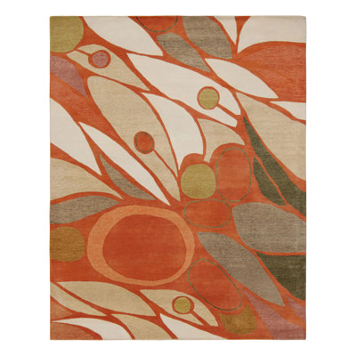 Hand Knotted Geometric Area Rug